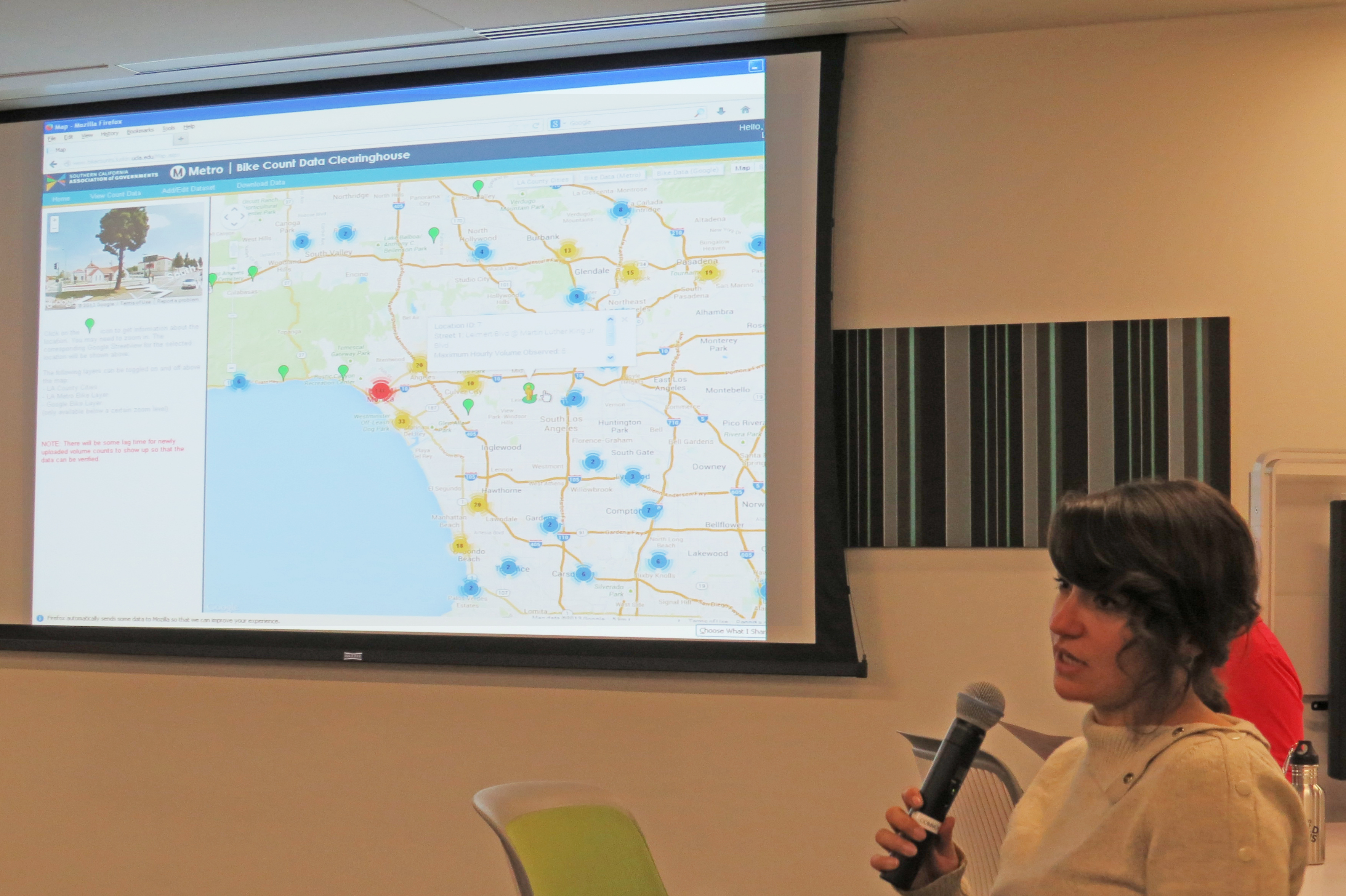 Complete Streets Initiative Manager Madeline Brozen Participates in UCLA’s GIS Day 2013 Program